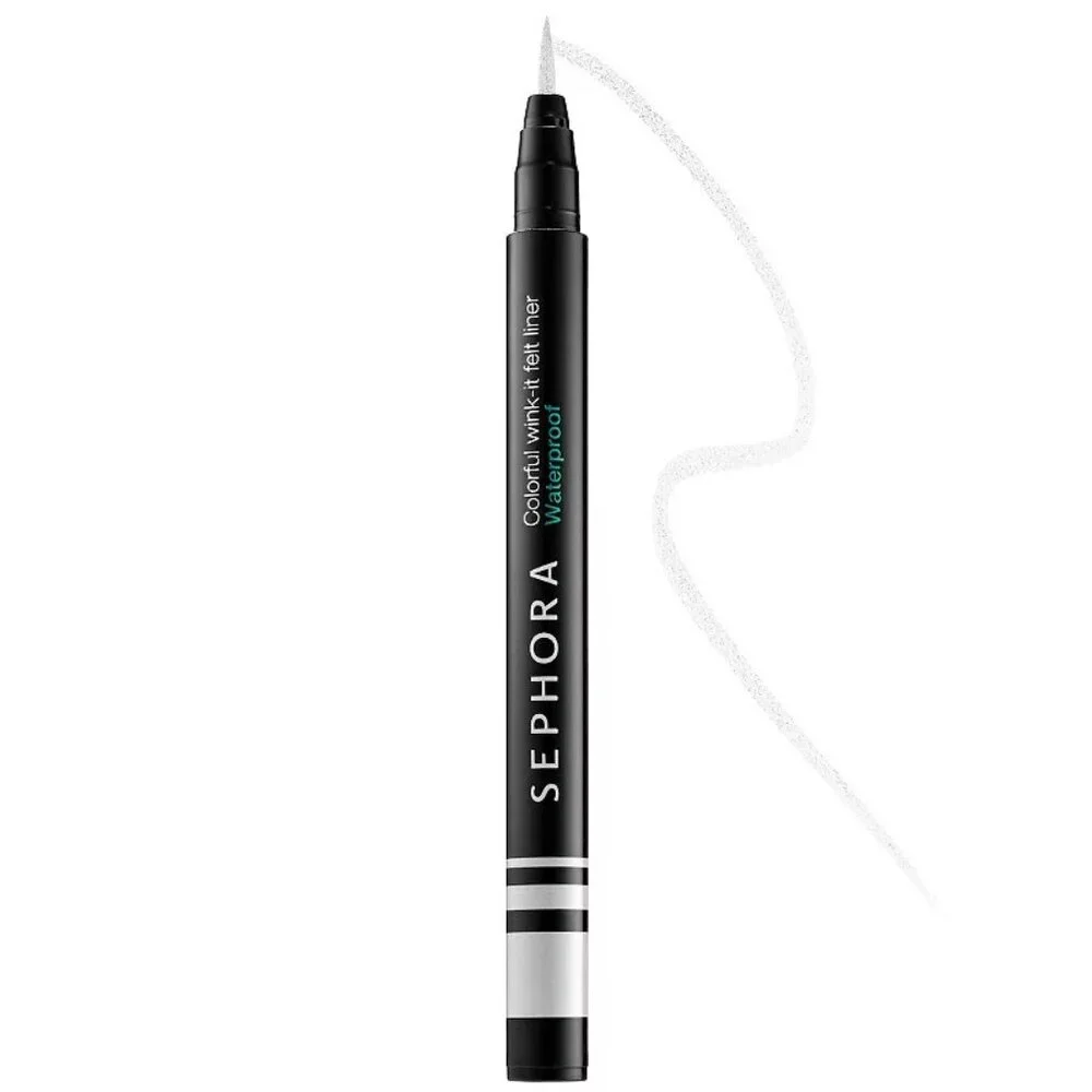 Sephora Colorful Wink-It Felt Tip Liquid Waterproof Eyeliner - White